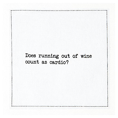 Five Star Napkins Snarky Quotes, White Cotton Cocktail Napkins, Beverage Napkins, Bar Napkins, Cloth Napkins, Party Napkins, Events, Holidays, Weddings, Birthdays, Disposable, 4.5" X 4.5"- (50X) #TOP5