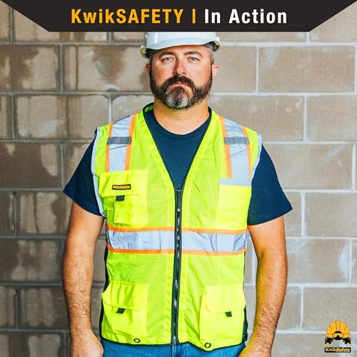 KwikSafety BIG KAHUNA Hi Vis Safety Vest [2PK] Class 2 / Orange Medium by KwikSafety - Used condition - Image 6