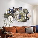 SXXD Kreative Handgemachte Wandbild Wanddekoration 3D Metallbild, Simple Moderne Luxe Wandkunst Wandschmuck, Large Extravaganter Stil Wandskulpturen für Wohnzimmer Schlafzimmer Büro