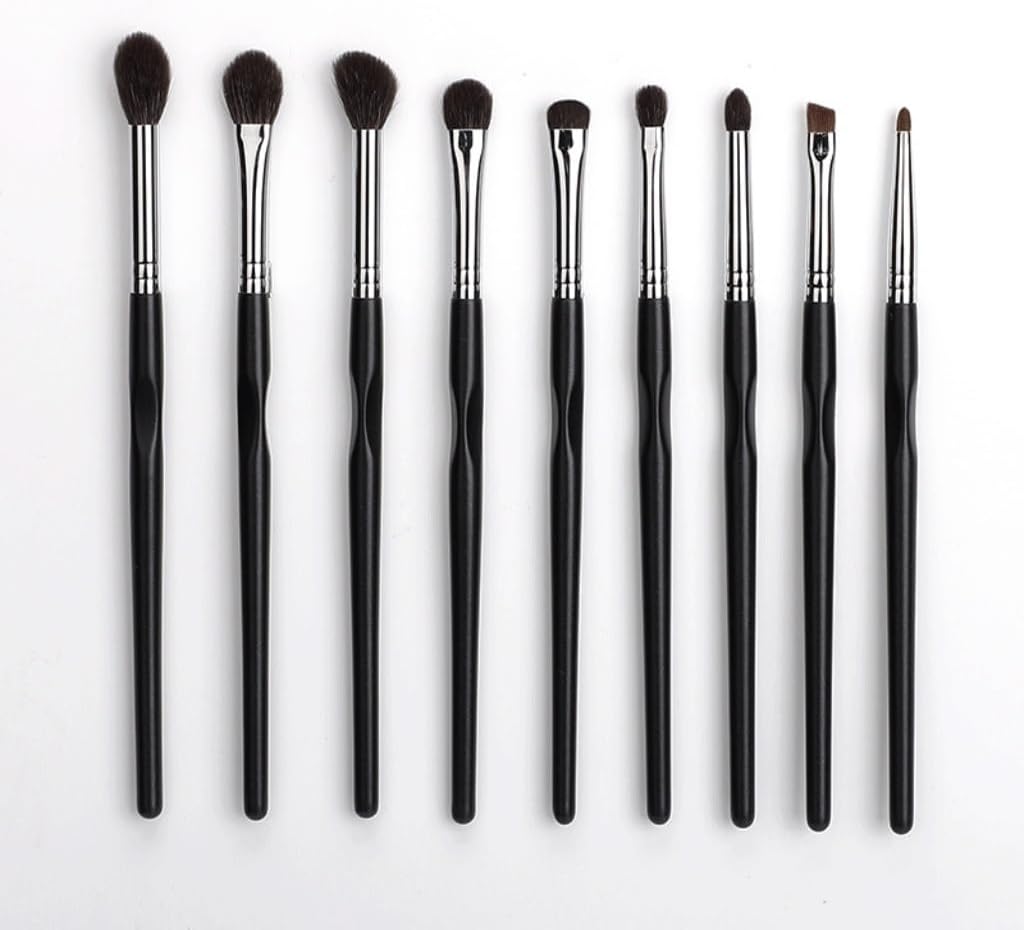 JSEIAJB Make Up Brush Copper Tube Purifying Light Peak Wool 9 Eye Shadow Brush Eye Brush