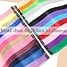 GZVIS 12 Pcs Pink hair extensions 22 Inch Straight colored hair colorful clip in extensions Highlight Party for Girls and Women Gift(Pink,26)