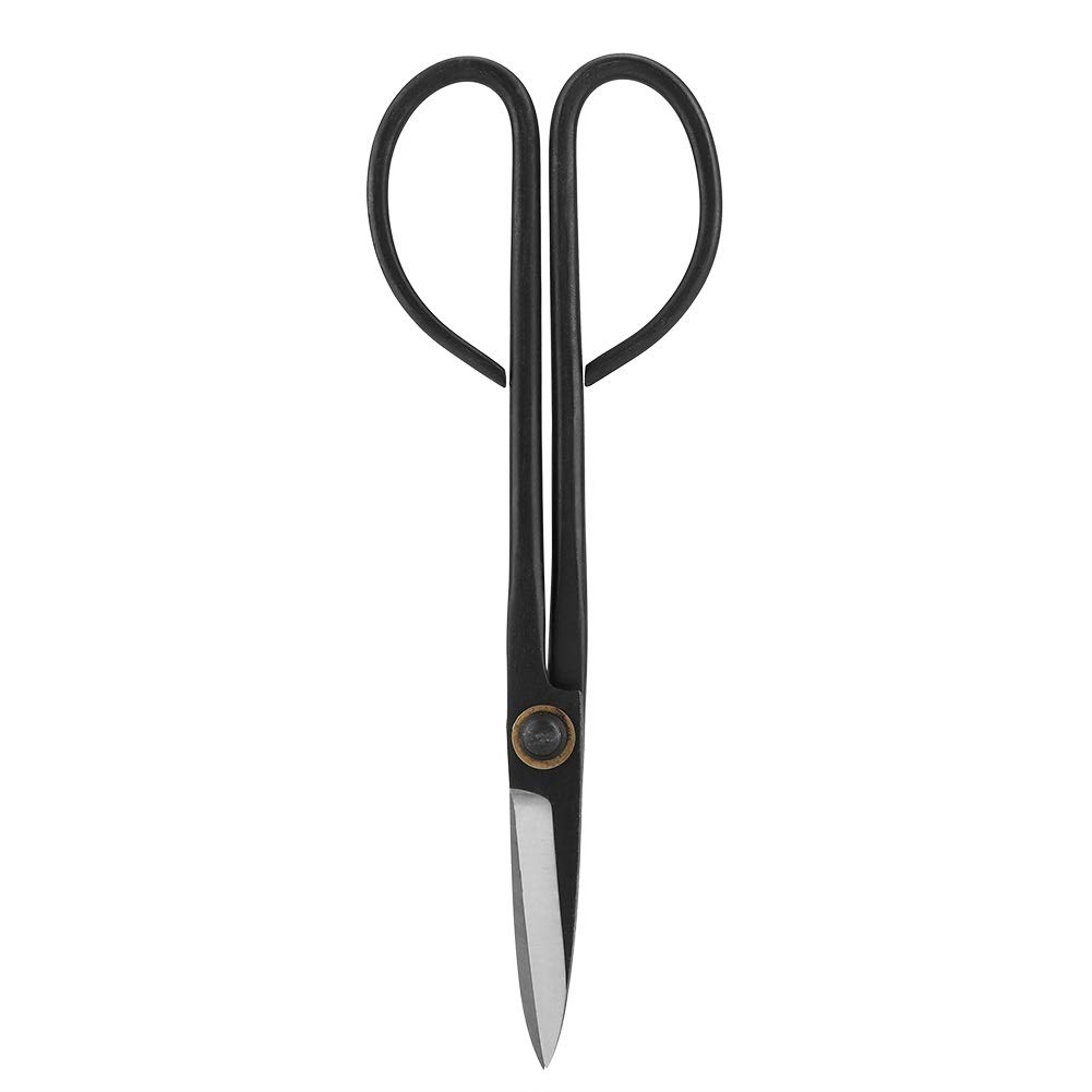 Solomi Bonsai Scissors, Garden Shear, Steel Long Handle Bonsai Trimming Tool 205mm,Dark Grey
