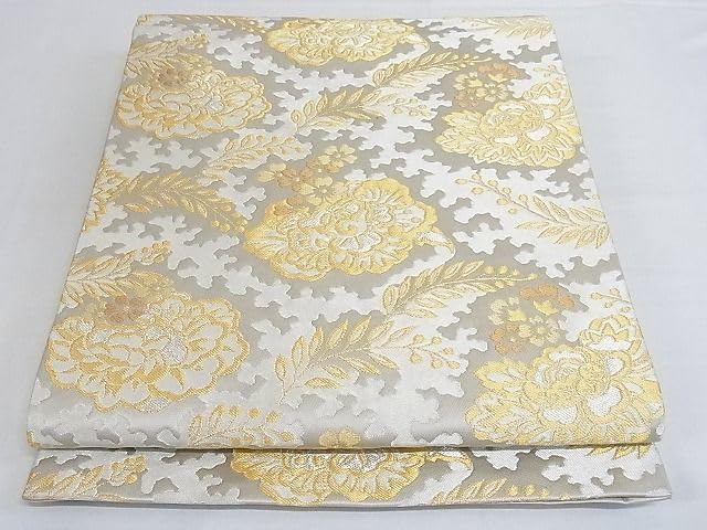 Amazon.co.jp: 平和屋-こころ店□極上 龍村晋謹製 全通柄袋帯 牡丹唐草