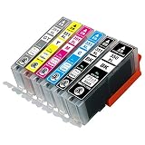 CANON (キャノン) 351 350 6色パック大容量【 BCI-350XL BK 】+【 BCI-351XL BK/C/M/Y/GY 】ICチップ残量表示検知機能付き Mt.Smile製 互換 インク カートリッジ 350XL 351XL BCI-350 BCI-351 【365日保証】サービス