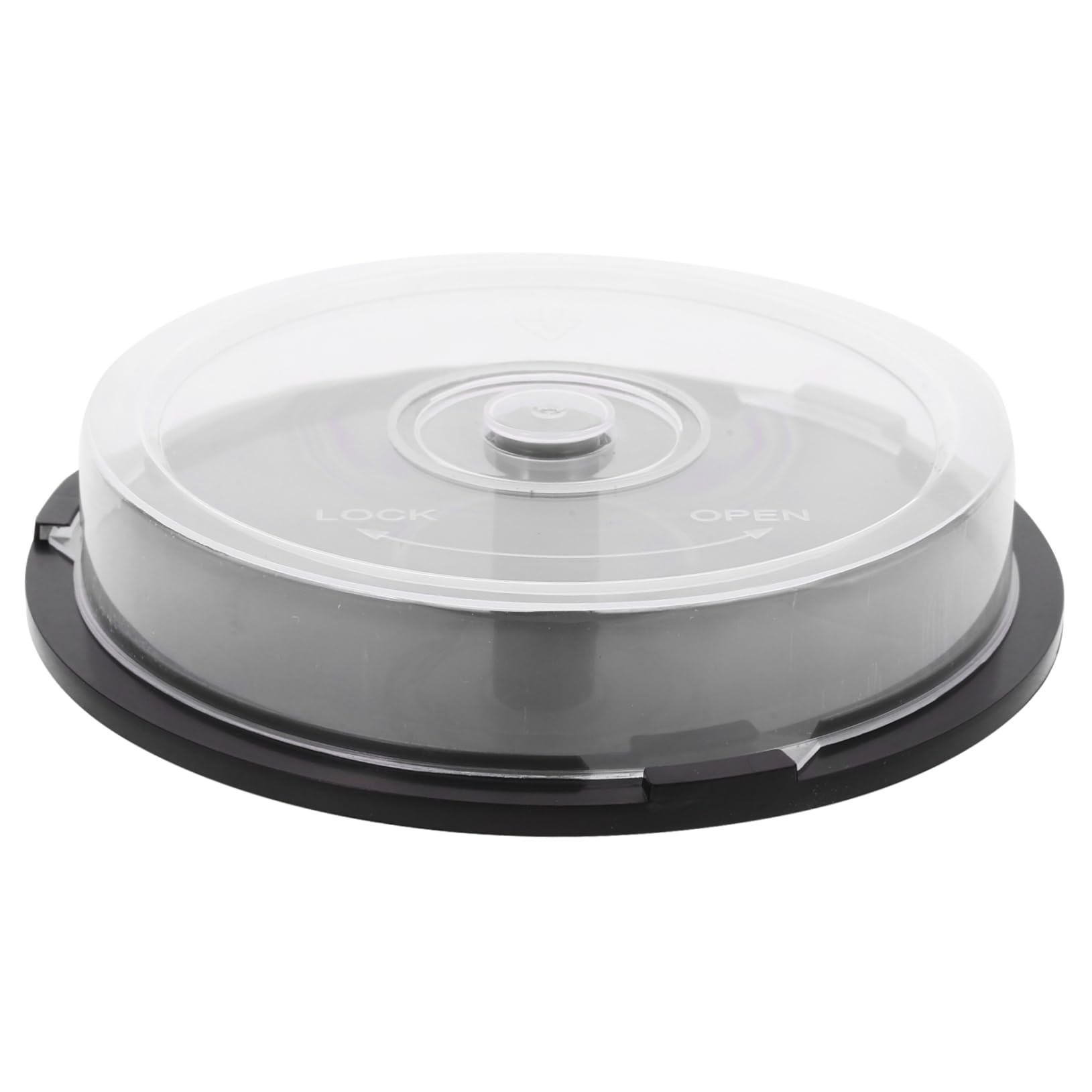 KALLORY Empty CD Storage Bucket Portable Dvd Storage Container for Discs Durable Material Design for Organizing Dvds and Game Discs for Home Use