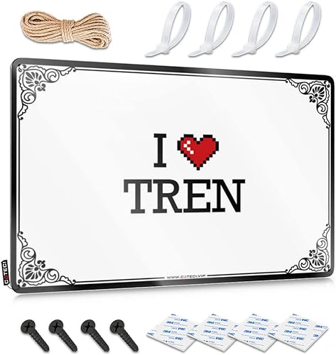 Funny Wall Signs I Love Tren Tin Sign Mens Room Decor Outdoor Wall Decor (Color  Colour, Size  20X30CM)