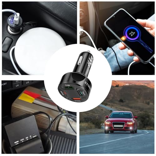 Puerto de Carga para Coche Adaptador USB Inversor para Tabletas 4