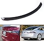 Cuztom Tuning Glossy Carbon Fiber Factory Style Trunk Lid Spoiler Wing Compatible with Fits for 2012-2021 Tesla Model S 60D 75D P85 P90D P100D