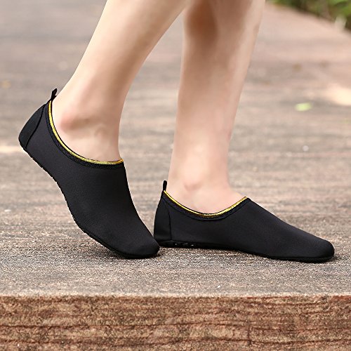 Image of WateLves Womens and Mens Kids Water Shoes Barefoot Quick-Dry Aqua Socks for Beach Swim Surf Yoga Exercise