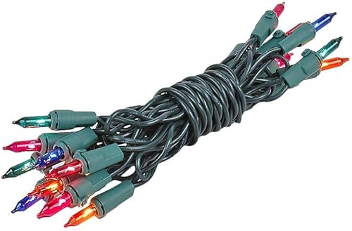 Miniatura 10 de Novelty Lights Juego de 20 mini luces transparentes para manualidades, no conectables, cable verde, 8 pies de largo