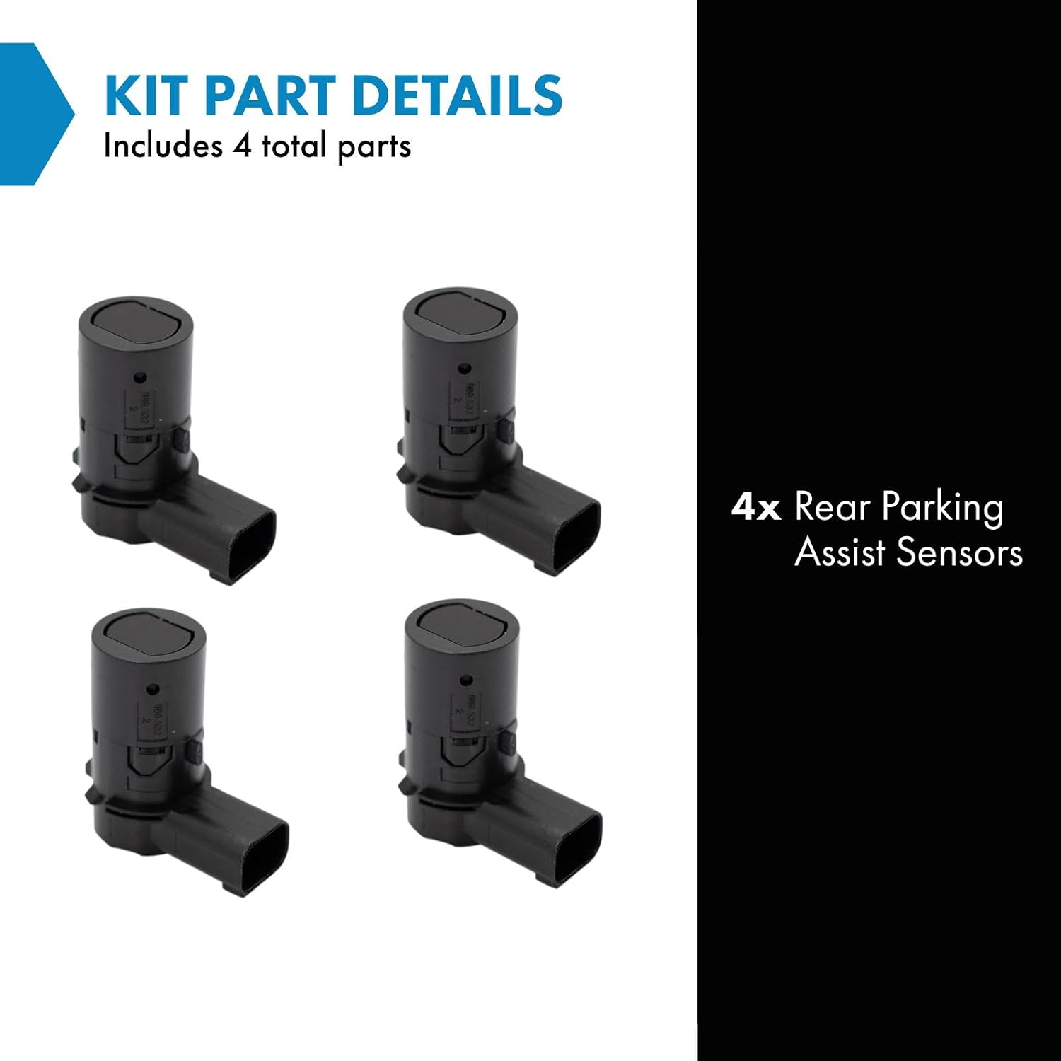 TRQ Rear Parking Assist Sensor Set