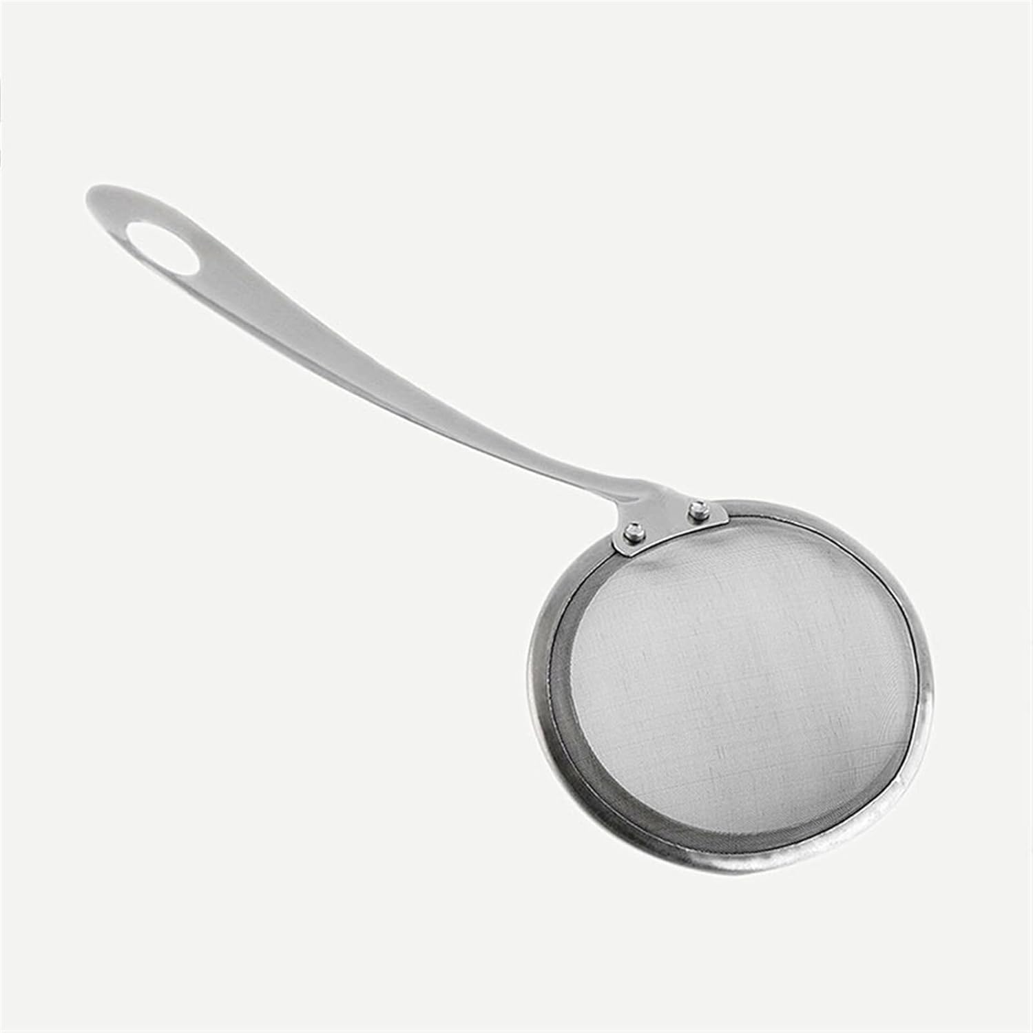 Kitchen Strainer Handle Stainless Steel Colander Oil Spoon Fine Mesh Colander Sifter Sieve Kitchen Vegetable Strainer Clip Pliers