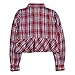 Levi's Girls' Toddler Long Sleeve Button Up Shirt, Super Red Ruffle, 2T