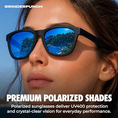 Image of grinderPUNCH Womens Polarized Sunglasses UV400 Protection Classic Retro Driving Sun Glasses Trendy Fashion Shades