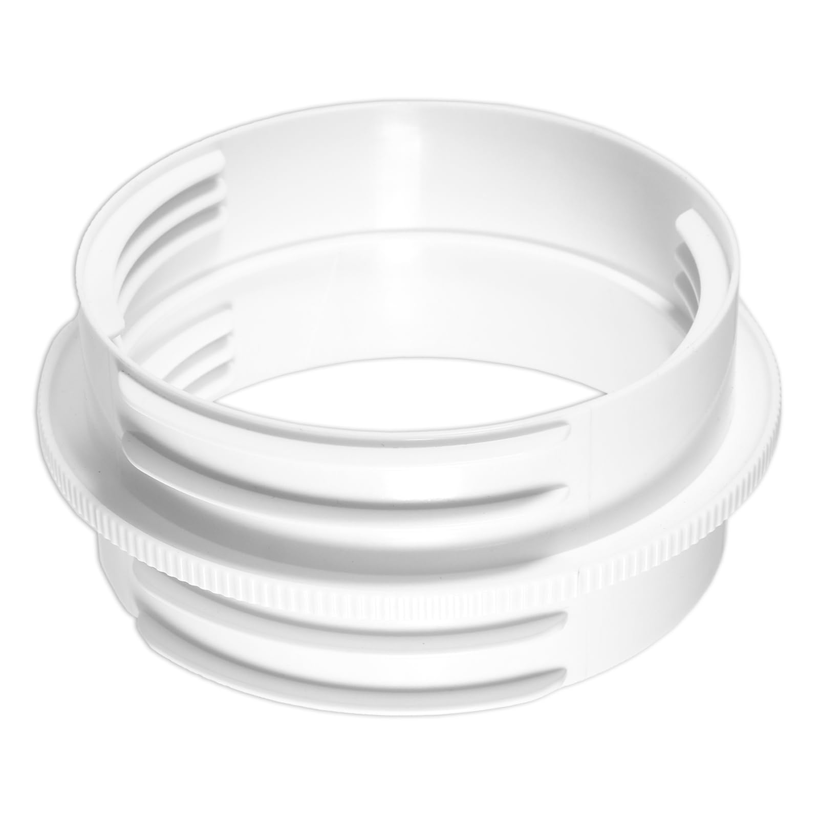 SPARES2GO Vent Outlet Hose Connector Coupler Threaded Air Con Cooker Hood Hydroponics Duct Pipe Extension Ring (130mm / 150mm)