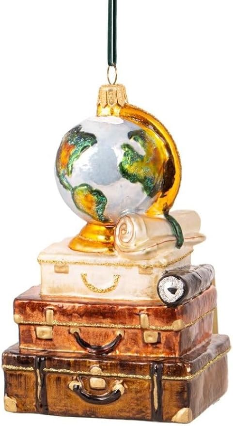 Where to Next? Blown Glass Ornament by the Huras Family
