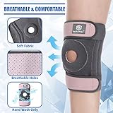 MAYKI Knee Brace with Patella Gel Pad for Women 1 PCS, Adjustable Breathable Knee Supports for Arthritis/Ligament Damage, Running/Weight Lifting - Image 5