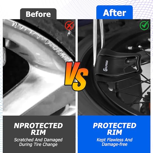 Image of 2 Rim Protectors for Tire Changing, Wheel Rim Guard Kit, Black