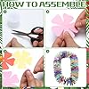 Yunlly 24 Pcs Hawaiian Lei Making Craft Kit Makes 24 Paper Flower Necklace VBS Vacation Bible Sunday Supplies EVA Floral Luau DIY Crafts for Hawaiian Tropical Party Decoration(Flower) #2