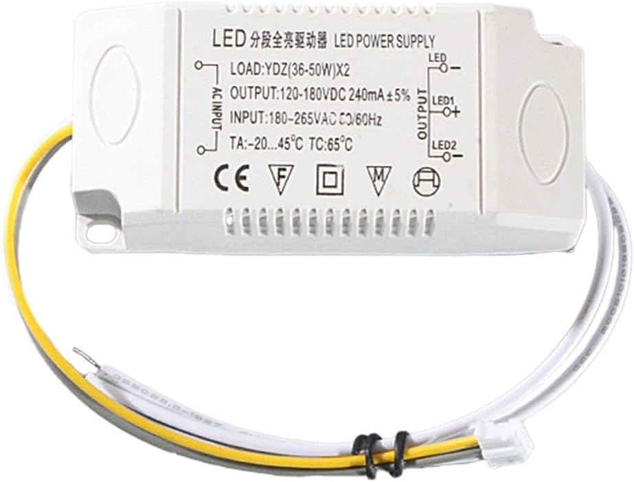 LED Driver, External Power Supply,Electronic Transformer Constant Current,Lighting Transformer Drivers,for various lighting applications,12-24W/24-36W/36-50W(（36-50W）*2)