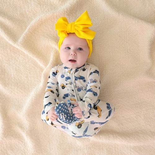 Image of Posh Peanut Baby Rompers Pajamas - Newborn Sleepers Boy Clothes - Kids One Piece PJ - Soft Viscose from Bamboo
