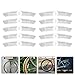 Kisangel Bike Wheel Reflectors 10Pcs Bicycle Spoke Reflective Safety Warning Accessories for Night Riding Road and Mountain Bikes