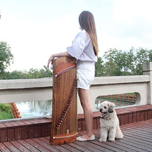 Guzheng, cytra mały Guzheng przenośny Mini początkujący początkujący początkujący praktyka dla dzieci gra na 21 strunach, 95cm