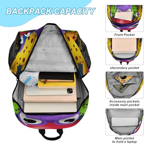 Sac à dos grenouille avec sac à déjeuner pour étudiants et enfants