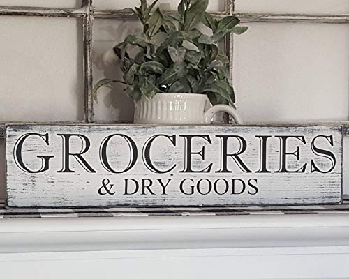Tamengi Groceries Sign, Groceries Wood Sign, Farmhouse Decor, Rustic Home