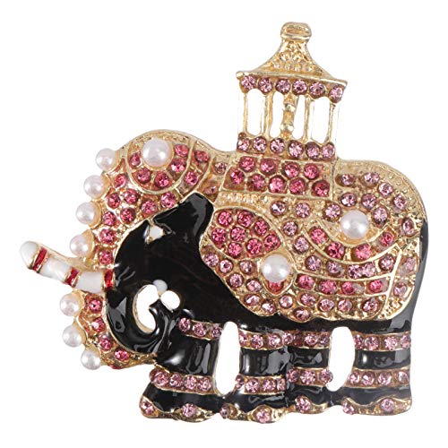 Broche éléphant strass brillant pour illuminer vos vestes de soirée