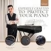 Clairevoire Waterproof Keyboard Piano Cover Cloth for Yamaha DGX670, DGX660, DGX650, Keyboard Covers for Digital Piano, Electric Piano Protection, Weighted Keyboard Piano 88 Keys - DGX670,Ebony Black #1