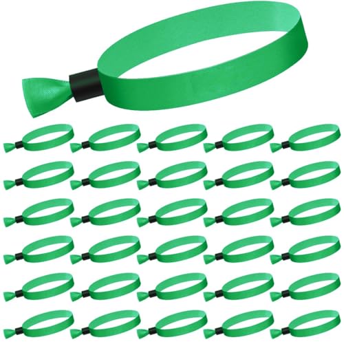OUDQFCJ 30 piezas pulseras de tela personalizadas, pulseras de identificación...
