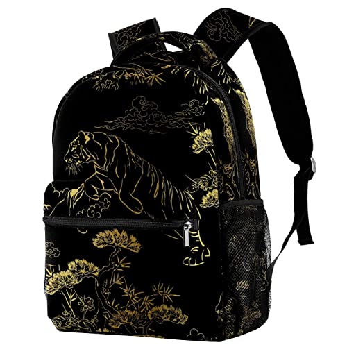 Sac à dos voyage et campus tigre porte-bouteille bagage cabine léger