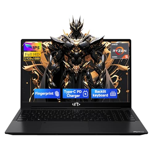 Image of NIMO 15.6 inch IPS FHD Light Gaming Laptop,AMD Ryzen 5 6600H 32GB DDR5 RAM 1TB SSD (Beat I5 /I7, 6 Cores Up to 4.5GHz) Radeon 660M GPU PC with 100W Type-C for College Students, Business