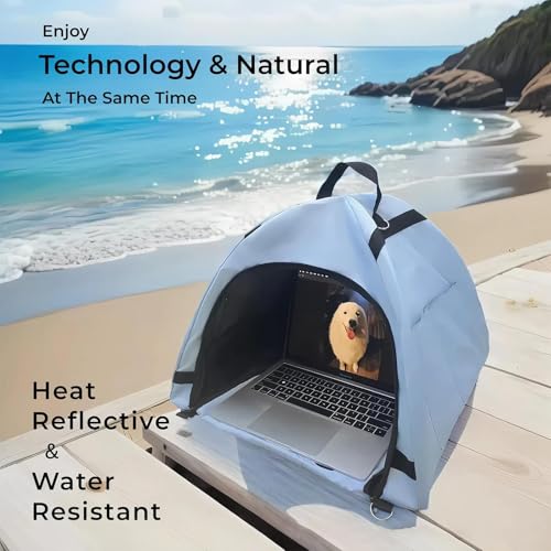Capucha de protección antirreflejos para laptop con construcción resistente e impermeable 4