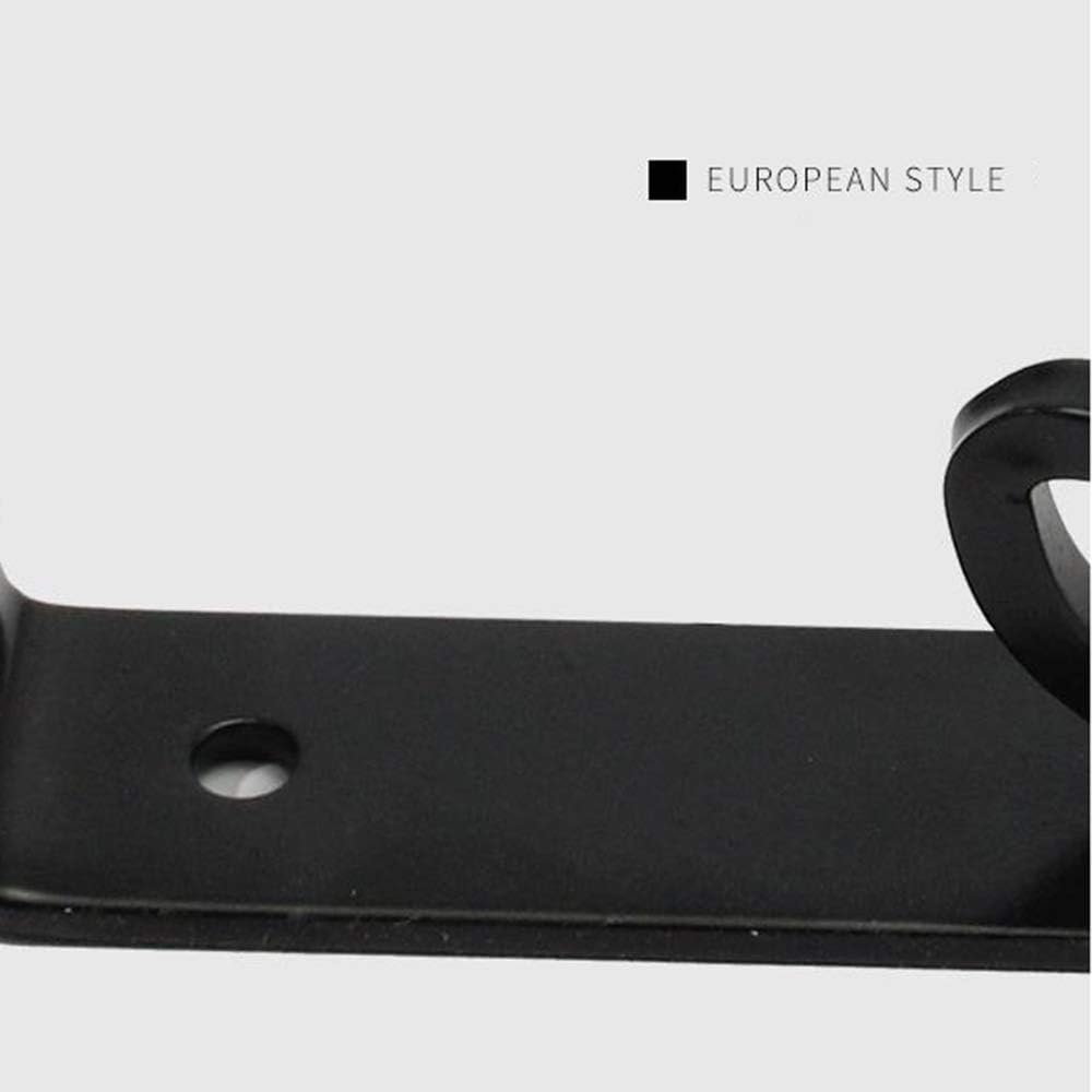 Shelves,Shelf Brackets,Triangle Shelf Brackets，Rustic Decorative Wall Mounted Bracket (Pack of 2), Black/White,with Screw (Color : Black, Size : 160 mm (6.2 inches) x 250 mm (10 inches))