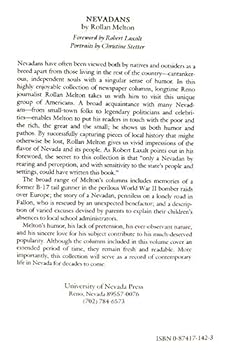 Paperback Nevadans Book