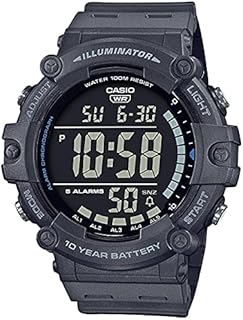 Casio Unisex-Erwachsene Digital Quartz Uhr mit Kunststoff Armband AE-1500WH-8BVEF