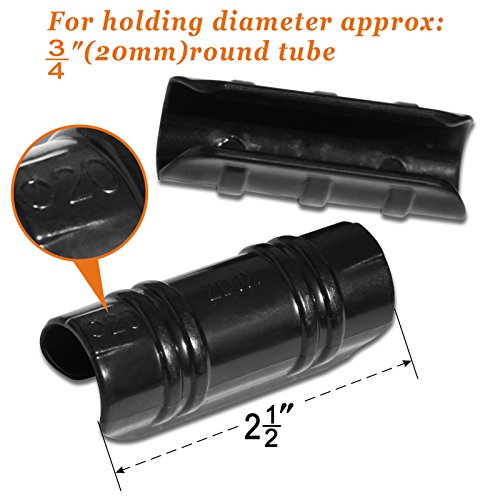 Strong Camel ABS Clamp 3/4 inch x 2-1/2 Wide for 3/4 inch Pipe to Secure Plastic/Fabric Attach Greenhouse Row Cover Shade (10pcs) - Thumbnail 4