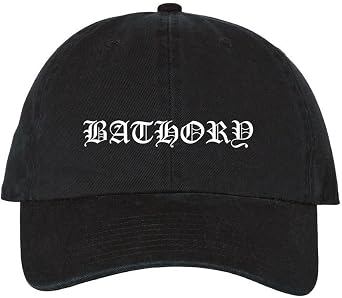 Merch2rock Bathory Name Logo Dad Hat Black | Officially Licensed