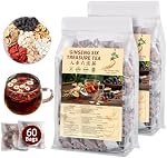 Kidney Tea Formula Ginseng Six Treasure Tea - Natural Chinese Traditional Herbal Ginseng Five Treasures Kidney Detox Cleanse Teabag For Men Women (60 Bags/2 Pack)