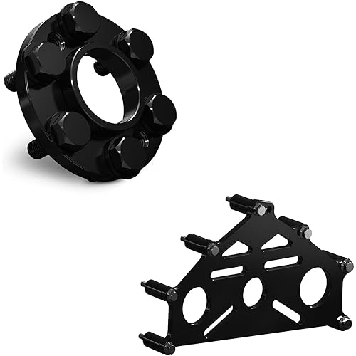 Bevinsee Engine Safe Stand Adapter Plate & Short Crankshaft Flexplate Spacer Compatible with Chevrolet