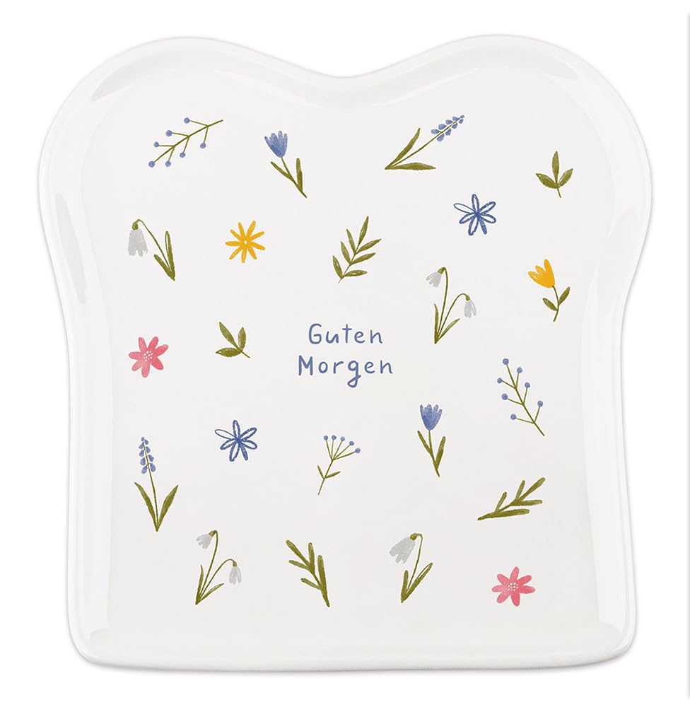 Grafik-Werkstatt Toast Plate with Saying | Porcelain | Guten Morgen