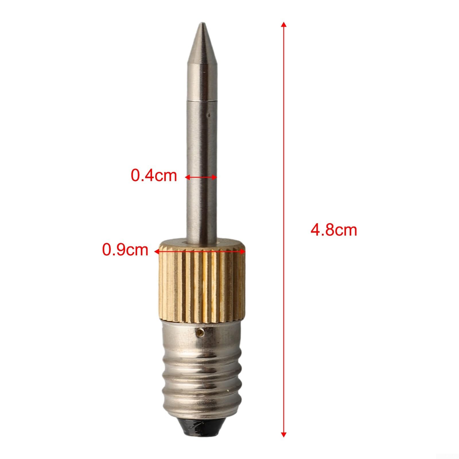 5 punte per saldatore con interfaccia E10 per saldatura elettrica, adatte per saldatura a punto e linea (TIP-B 5PCS)