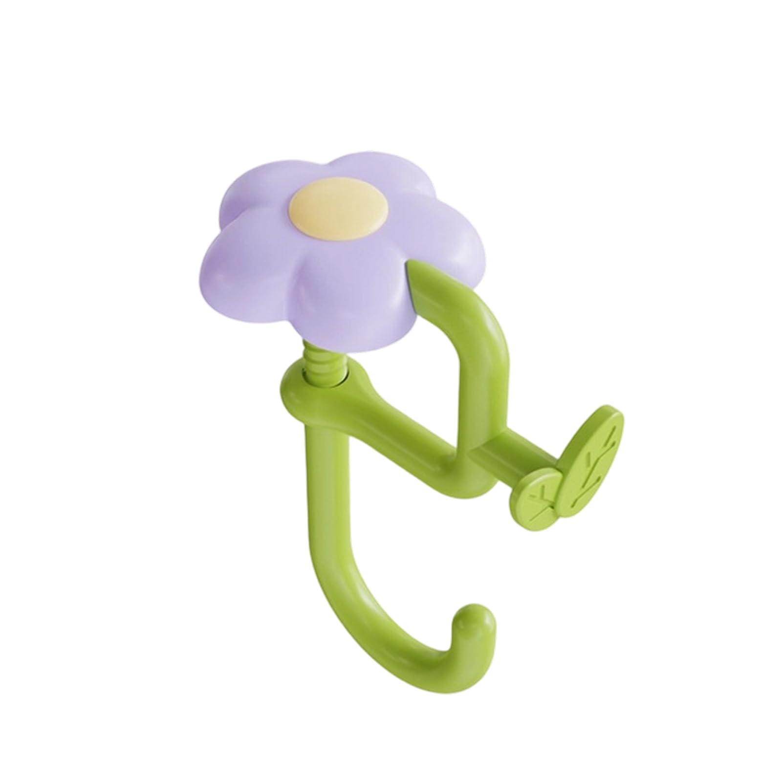 Whoasyst Space Saving Portable Bag Hanger with Strong Adhesion Floral Pattern Ideal for Tidy Workspaces or Study Area Quick Install Book Holder