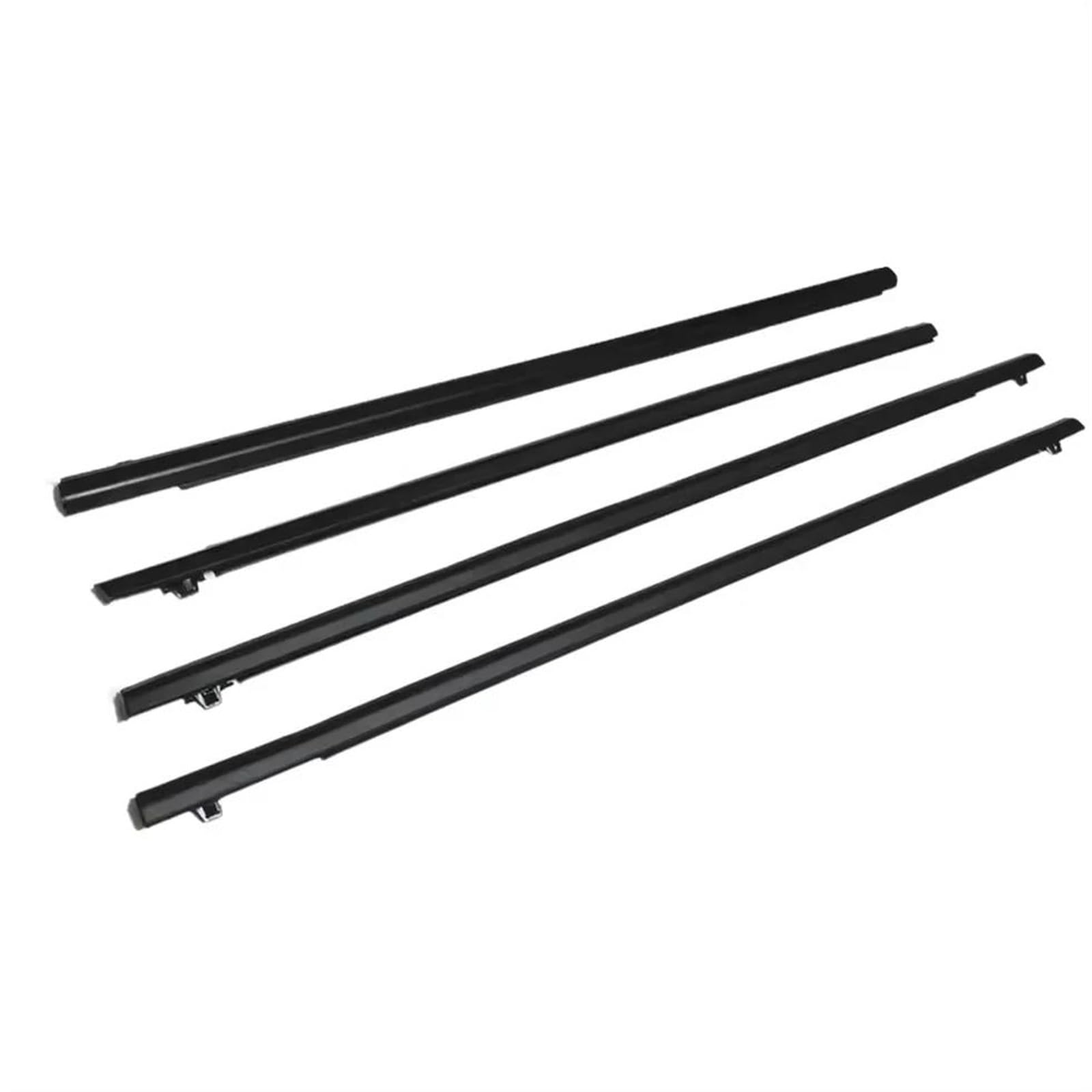 Hlwxmdz One Color For Fit For Jazz Gen3 2015-2019 4Pcs Car Outer Window Rubber Weatherstrip Strip Sealing Belt Moulding Trim Car Window Seals