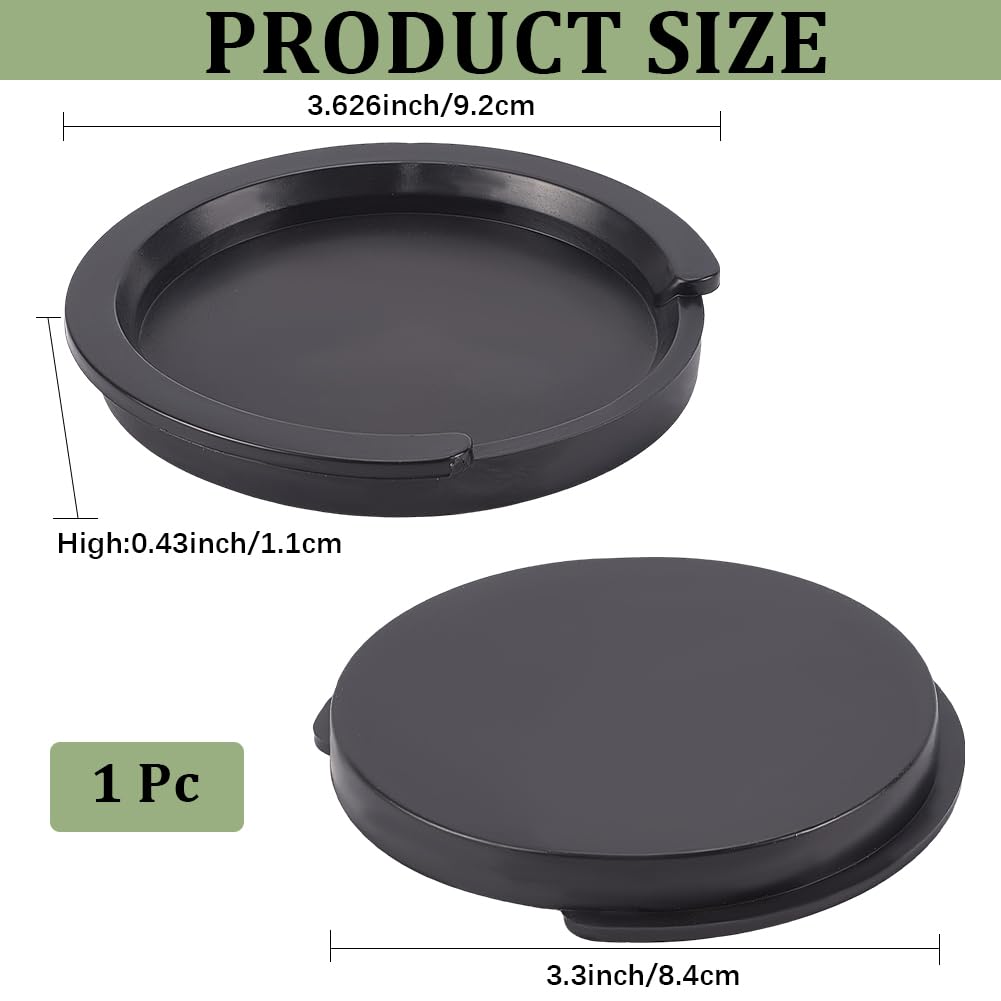 CREATCABIN Acoustic Guitar Soundhole Cover Soft Rubber Sound Hole Cover Eliminates Feedback and Noise Protector for Most Standard Sound Holes Fits 38" 39" Acoustic Guitar Accessories Black 3.6 Inch - Image 3