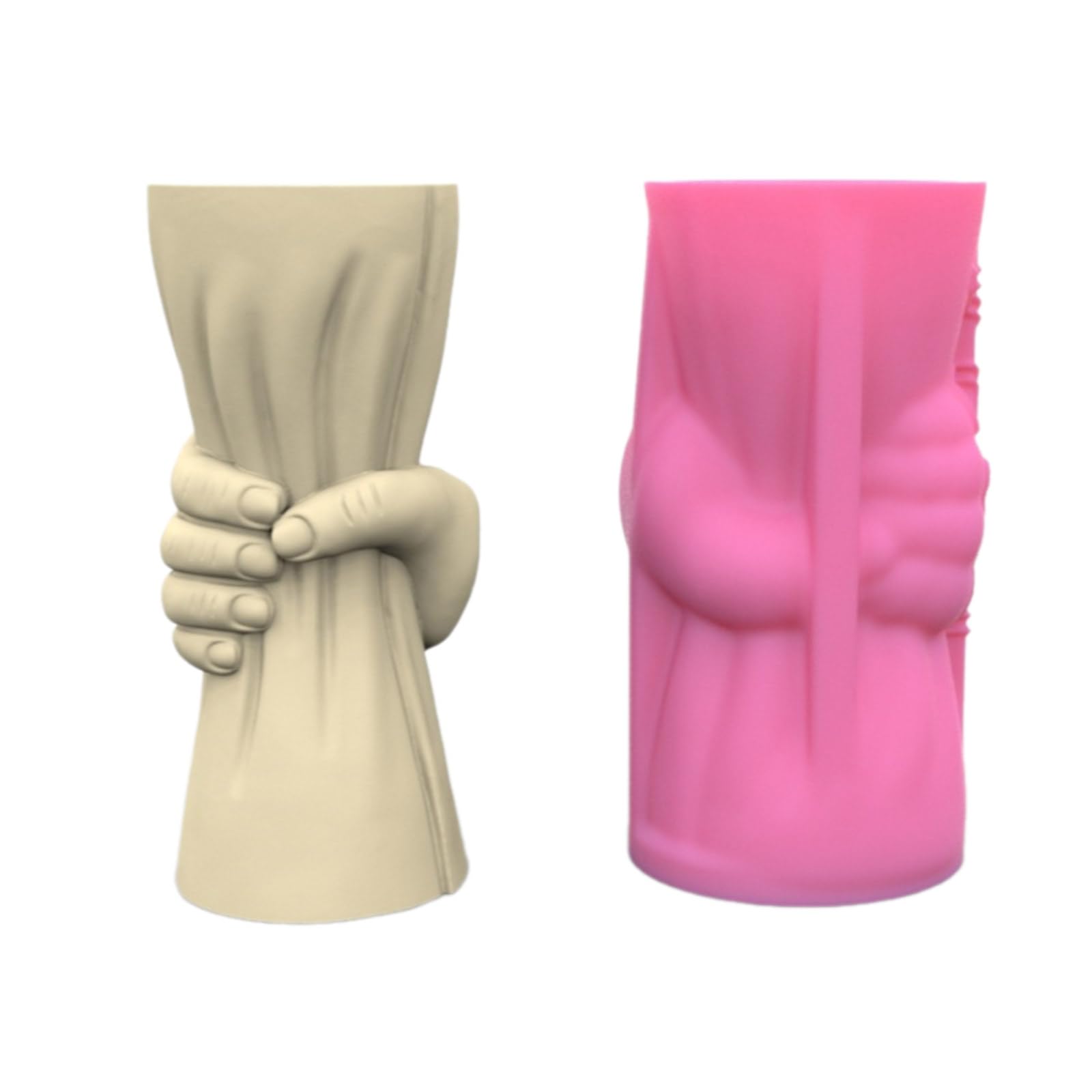 NEWFT Silicone Vase Mold Crafting Supplies Silicone Flowerpot Mold Hand Shape Vase for