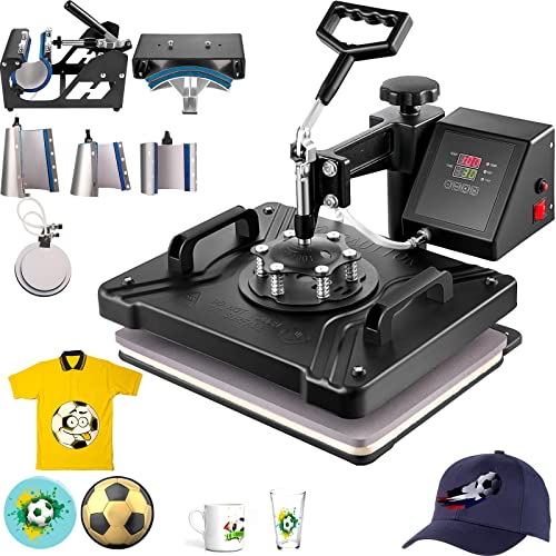 Produktfoto von Lartuer Transferpresse Tassenpresse Textilpresse T Shirtpresse Heat Press Machine 8 in 1 Mulitifunktional Sublimation&hellip;