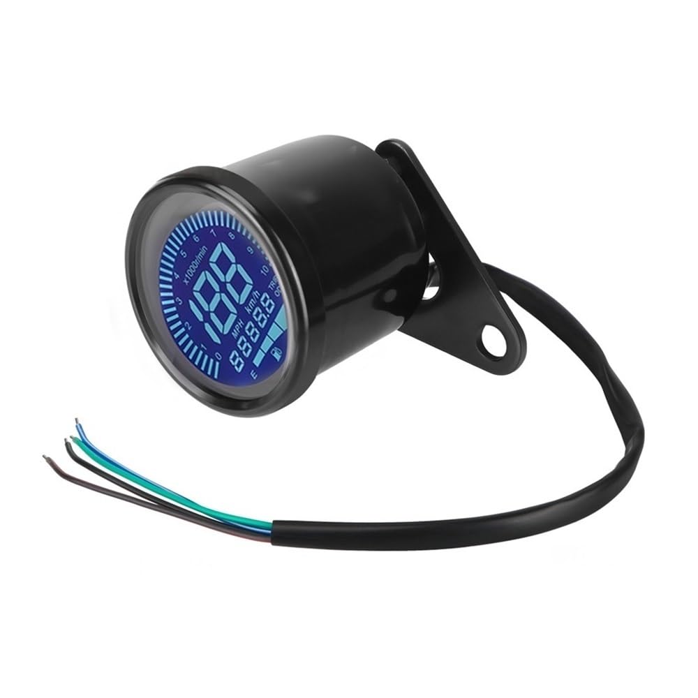 Compteur de Vitesse Digital Moto Compteur Kilométrique Universel pour Moto, Compteur De Vitesse Numérique, Tachymètre, Indicateur, Double Compteur De Vitesse, Odomètre, Tableau De Bord